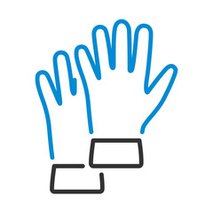 Sticker - Rubber Protective Gloves Icon