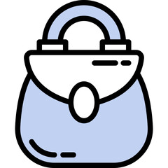 Sticker - handbag one color icon