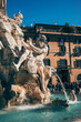 fountain in piazza navona city