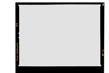 Medium format color film frame.With white space.
