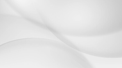 Poster - abstract white simple background, flowing wave smooth loop motion graphic