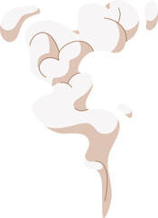 Wall Mural - abstract smoke or air trail cartoon illustration