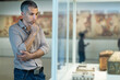 © JackF - Adult male is visiting at the exposition in the historical museum.