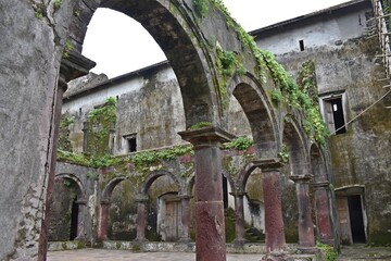 Wall Mural - abandoned vasai fort at maharashtra, india 