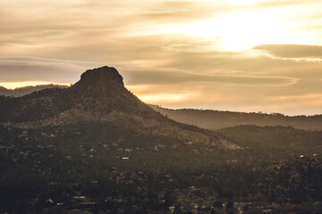 Canvas Print - Thumb Butte in Prescott Arizona