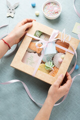 Poster - Mix of Easter cookies in the paper box