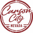 Carson City Nevada USA City Stamp