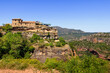 Siurana, Tarragona, Spain - July 2021 - The view of the village located on a cliff