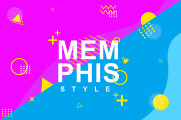 Canvas Print - Memphis Style Design