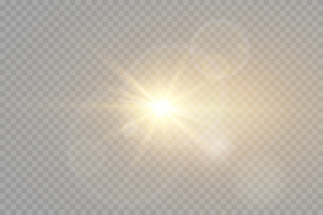 Wall Mural - vector transparent sunlight special lens flare light effect. png. vector illustration