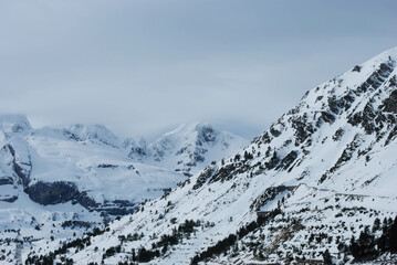 Wall Mural - Snow-capped mountains of the Pyrenees (1)