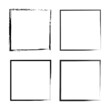 © Сергей Полякевич - Brush squares on white background. Hand drawn sketch. Grunge texture. Vector illustration. stock image.