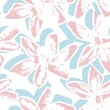 © Siu-Hong Mok - Floral Brush strokes Seamless Pattern Design