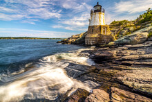 Castle Hill Lighthouse In Newport Rhode Island