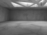 Fototapeta Perspektywa 3d - Abstract architecture interior background. Empty concrete room