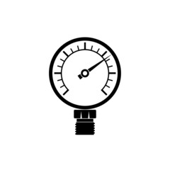 Wall Mural - Pressure gauge icon isolated on white background