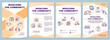 © bsd studio - Involving community brochure template. Social planning. Leaflet design with linear icons. 4 vector layouts for presentation, annual reports. Arial-Black, Myriad Pro-Regular fonts used