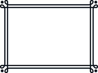 Wall Mural - border frame. vector frame isolated on white background