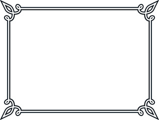 Wall Mural - border frame. vector frame isolated on white background