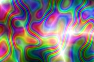 Abstract fractal wallpaper with colorful swirl patterns and light effects