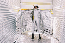 Black Astronaut With Emergence Blanket