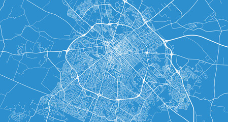 Canvas Print - Urban vector city map of Lexington, Kentucky , United States of America