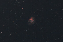 The Crab Nebula, A Supernova Remnant In The Constellation Of Taurus, Photographed From Mannheim In Germany.