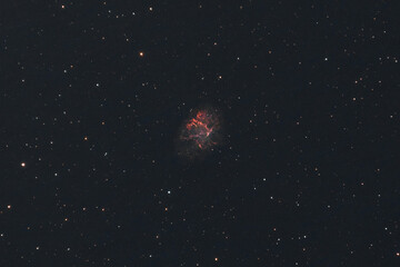 Wall Mural - The Crab Nebula, a supernova remnant in the constellation of Taurus, photographed from Mannheim in Germany.