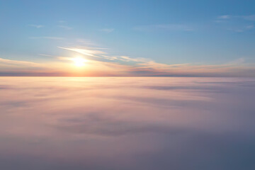 Wall Mural - sunrise sky watercolor gradient colors, beautiful abstract nature wallpaper