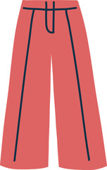 Wall Mural - casual women trousers cartoon illustration