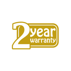 Sticker - Year warranty stamp set icon isolated on white background