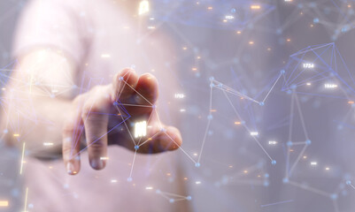 Global digital connections with technology