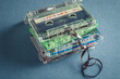 Transparent cassette tapes with an extracted tape