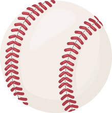 Baseball Ball Cartoon Illustration