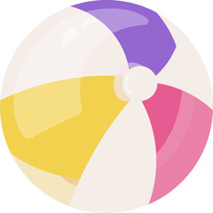 Wall Mural - beach ball cartoon illustration
