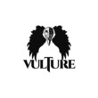 vulture logo on white background design inspiration