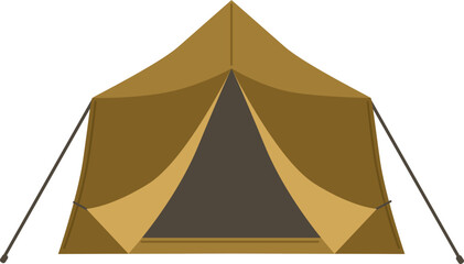 Wall Mural - military tent cartoon illustration