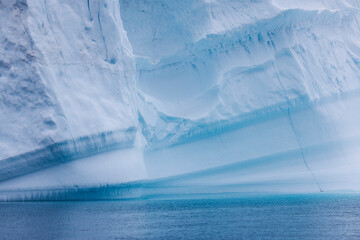 Wall Mural - whimsical textures and shapes of the icebergs