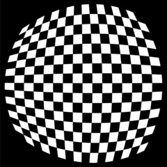 Leinwandbilder - Checkered, squared pattern element. Race, racing, finishing line flag. Chessboard, checkerboard shape vector