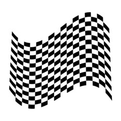 Leinwandbilder - Checkered, squared pattern element. Race, racing, finishing line flag. Chessboard, checkerboard shape vector