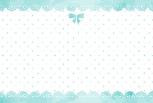 Polka　dot　&　lace　background　illustration