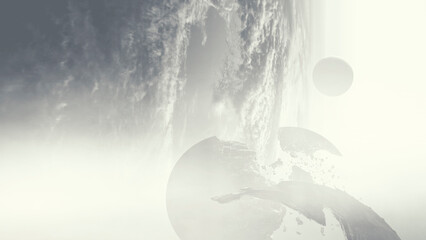 Wall Mural - image of outer space. . mixed media