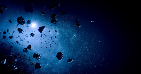 Wall Mural - image of outer space. . mixed media