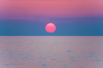 Blue hour seascape