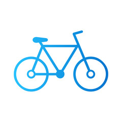 Canvas Print - Bicycle icon vector with gradient