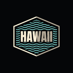 Hawaii typography t-shirt and apparel design