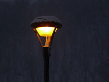 Old Street Lamp In The Night