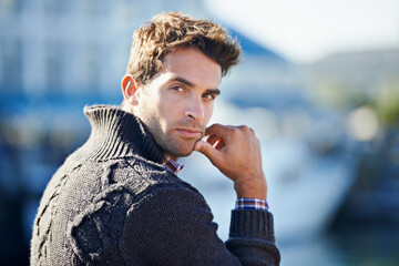 Poster - He makes casual look good. Shot of a handsome young man spending a day outdoors.