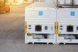 refrigerated containers for transportation to keep goods fresh in container terminal