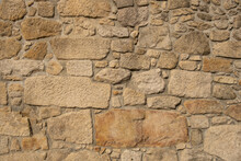 Yellow Stone Wall Texture Made Of Bricks